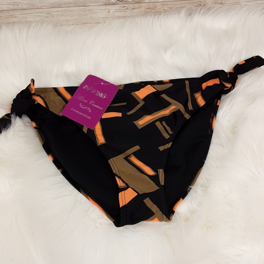 Allure Couture, Blk,tan and Orange swim bottoms - Picture 4 of 7